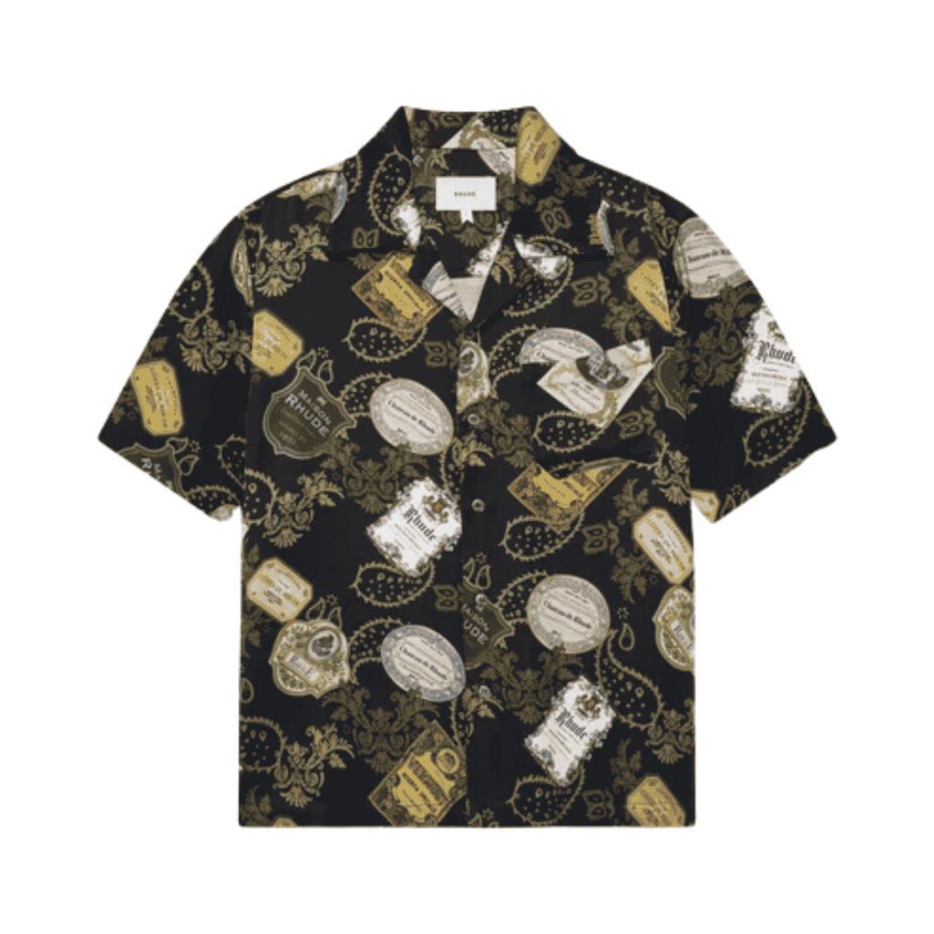 vin bandana print button-up T Shirt
