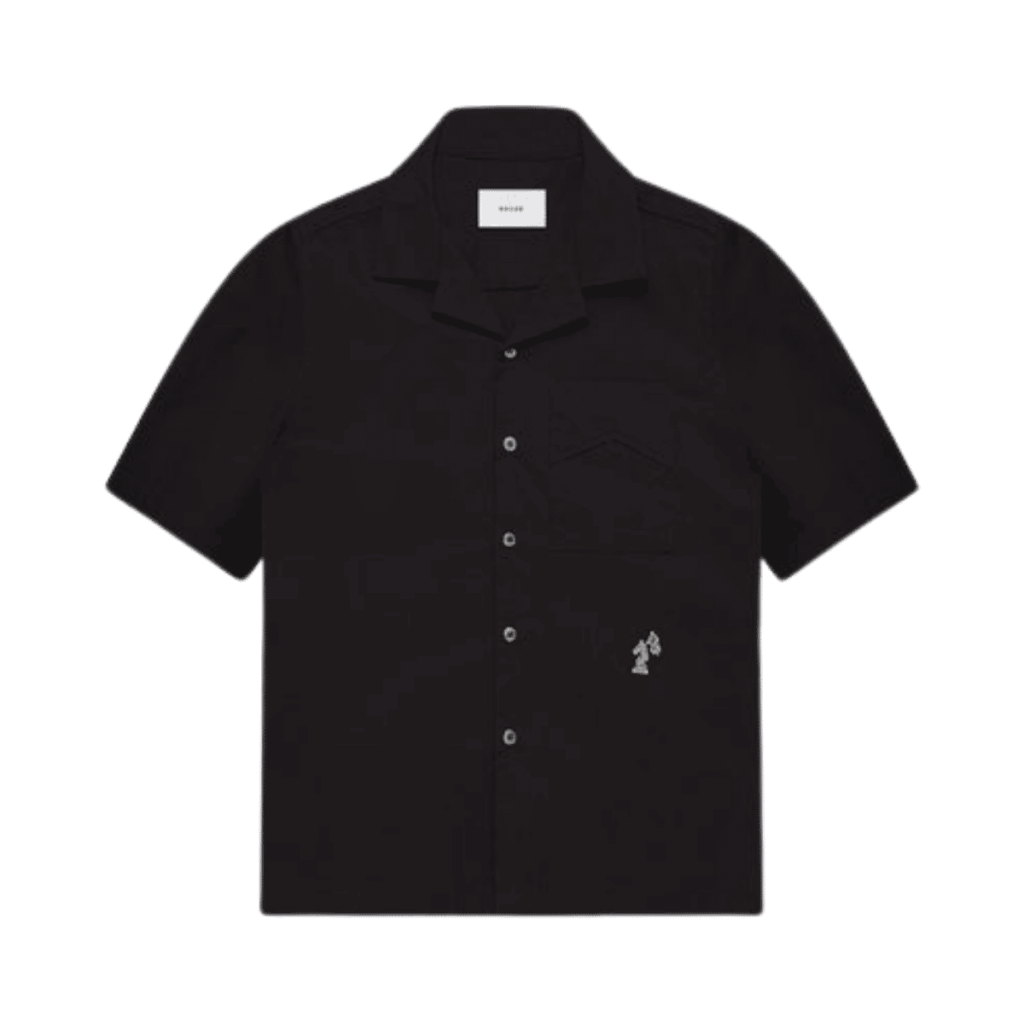 Camp collar logo T Shirt