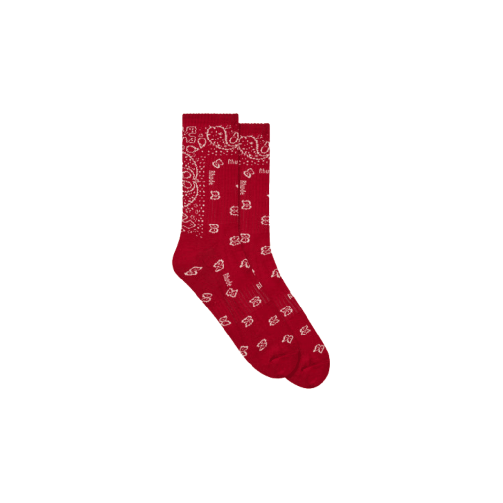 rhude bandana sock