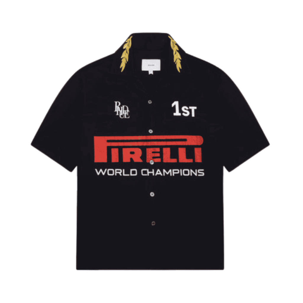 Rhude champions button up T Shirt