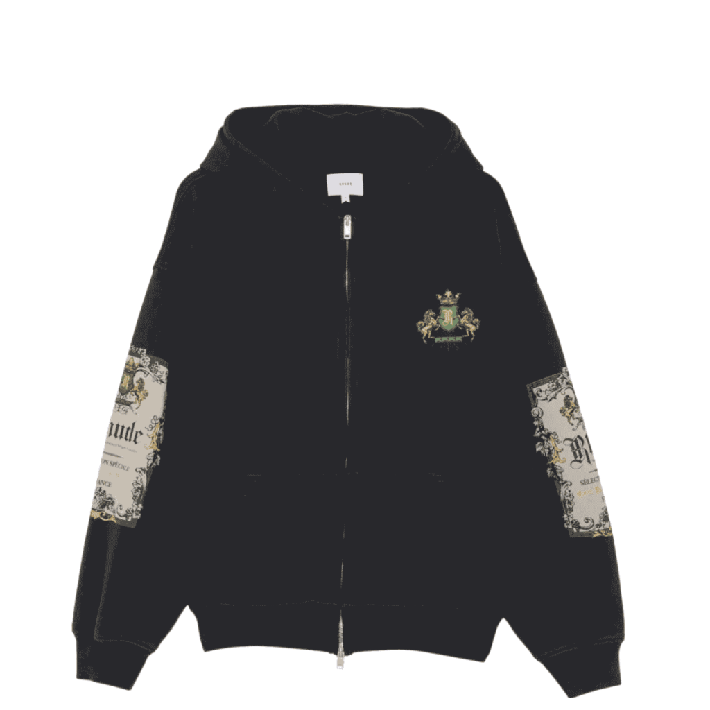 Rhude graphic print zip-up hoodie