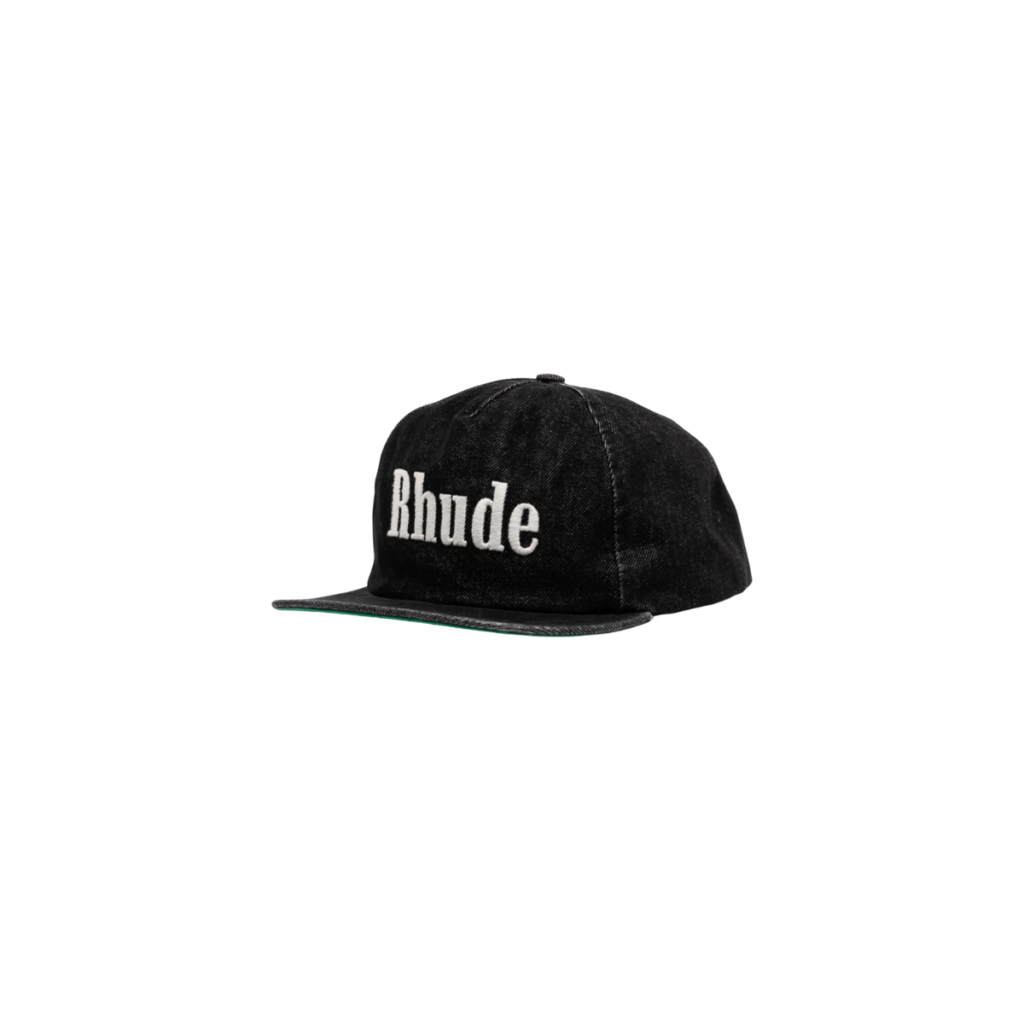 Rhude logo-embroidered denim baseball cap