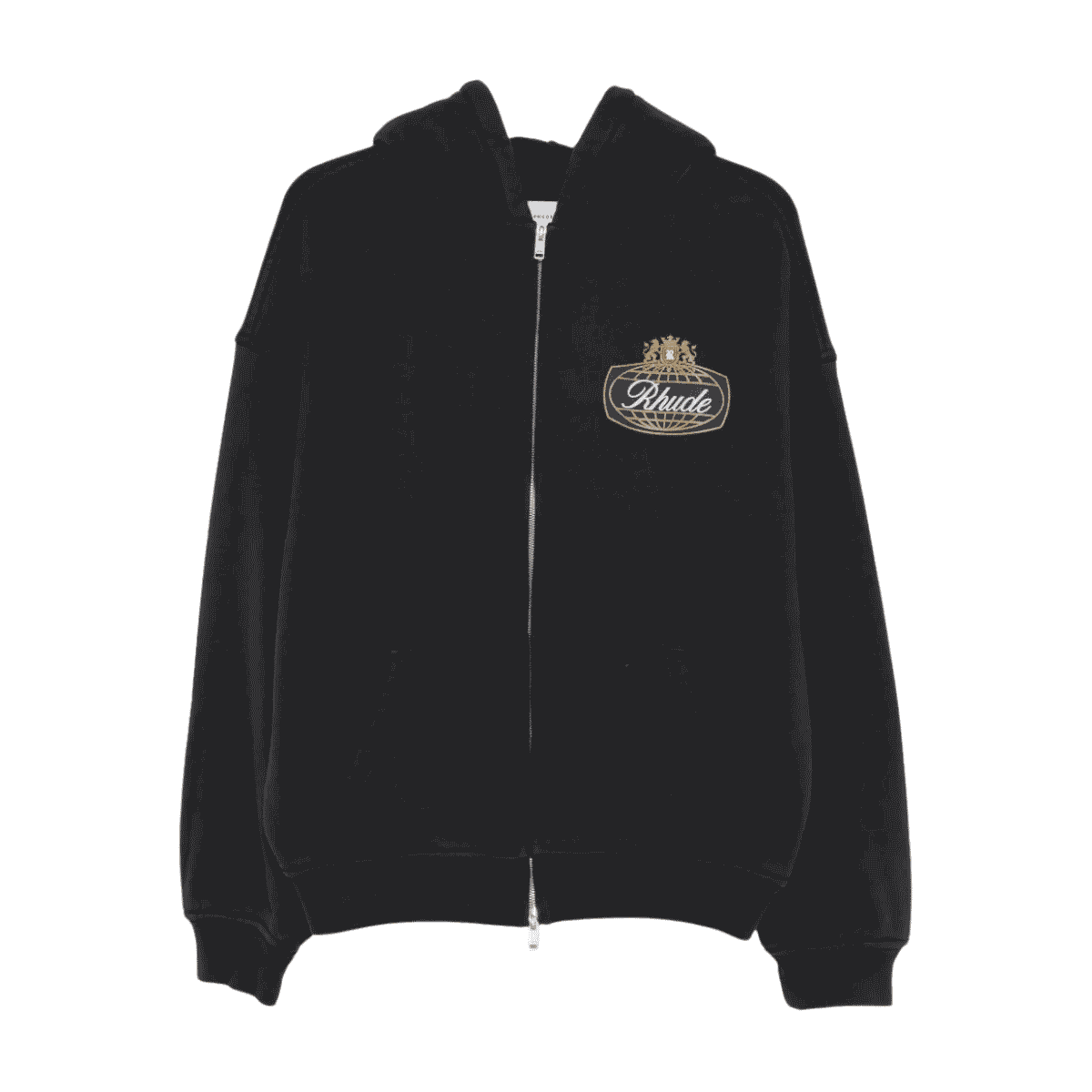 Rhude-safari-crest-zip-up-hoodie Rhude safari crest zip-up hoodie