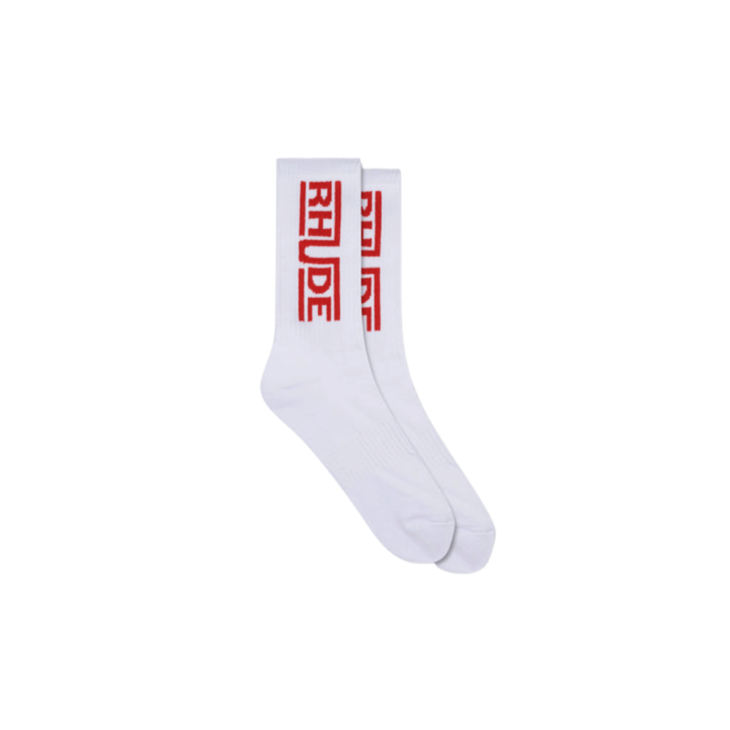 rhude champions logo sock